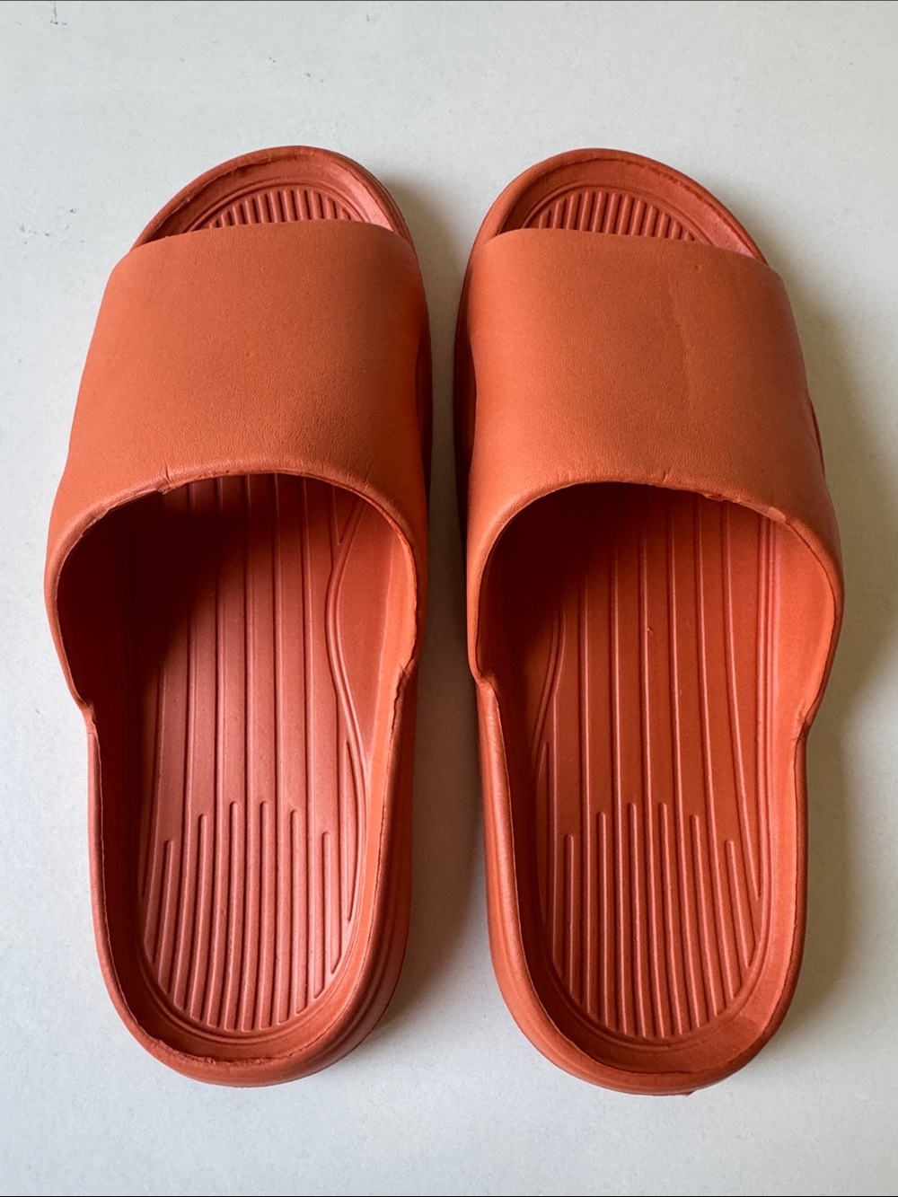 New Bundle of 2 sandals- Brown & Orange Slip-on Sandals - Picture 4 of 6